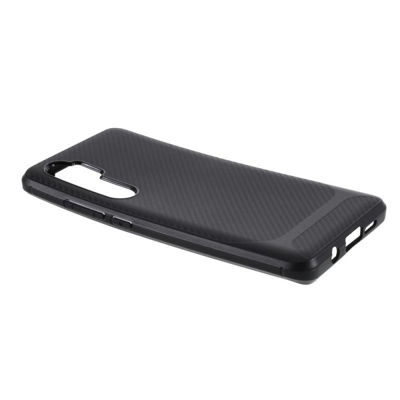 Hülle Xiaomi Mi Note 10 Lite Schwarz Handyhülle Einzelne Flexible Kohlefaser