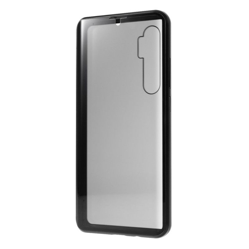 Hülle Xiaomi Mi Note 10 Lite Schwarz Metallkanten Und Doppelt Gehärtetes Glas