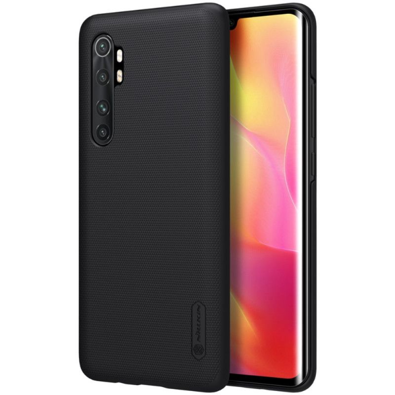 Hülle Xiaomi Mi Note 10 Lite Schwarz Starrer Gefrosteter Nillkin