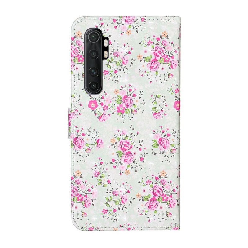 Lederhüllen Xiaomi Mi Note 10 Lite Freiheit Design Blumen