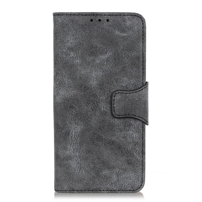 Lederhüllen Xiaomi Mi Note 10 Lite Grau Handyhülle Reversibler Magnetverschluss