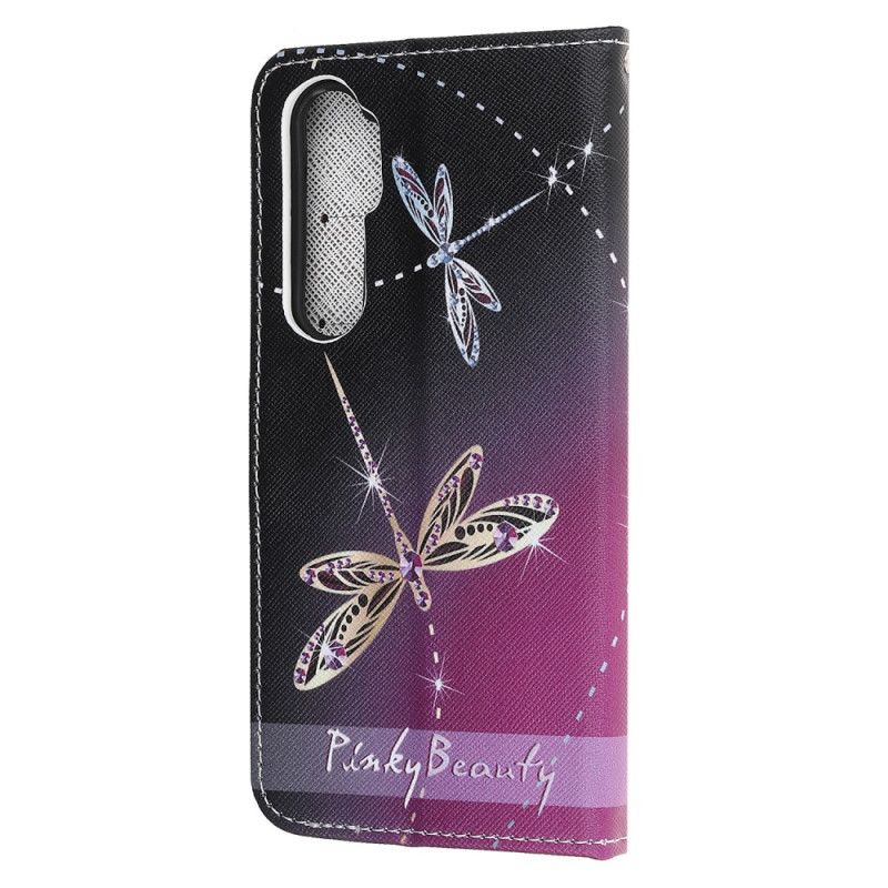 Lederhüllen Xiaomi Mi Note 10 Lite Libellen Mit Tanga