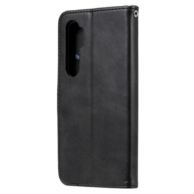 Lederhüllen Xiaomi Mi Note 10 Lite Schwarz Vintage Geldbörse
