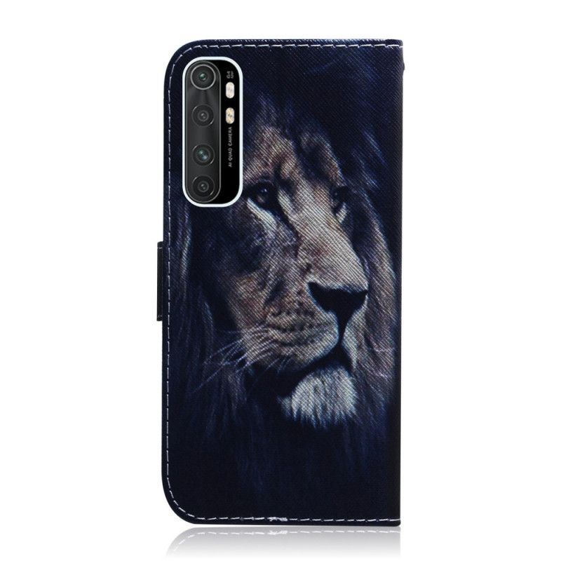 Lederhüllen Xiaomi Mi Note 10 Lite Träumender Löwe