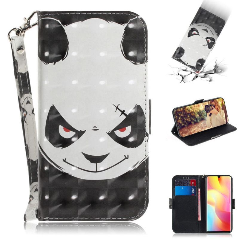 Lederhüllen Xiaomi Mi Note 10 Lite Wütender Panda Mit Tanga