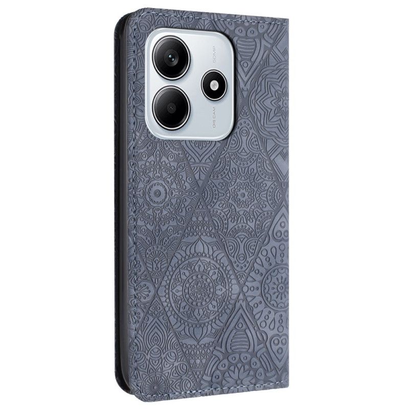 Flip Case Xiaomi Redmi Note 14 5g Ethno-stil Mit Riemen
