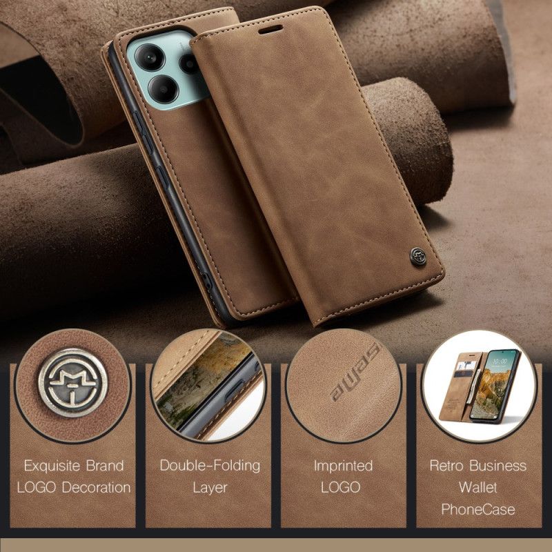 Flip Case Xiaomi Redmi Note 14 5g Handyhülle Caseme Lederoptik