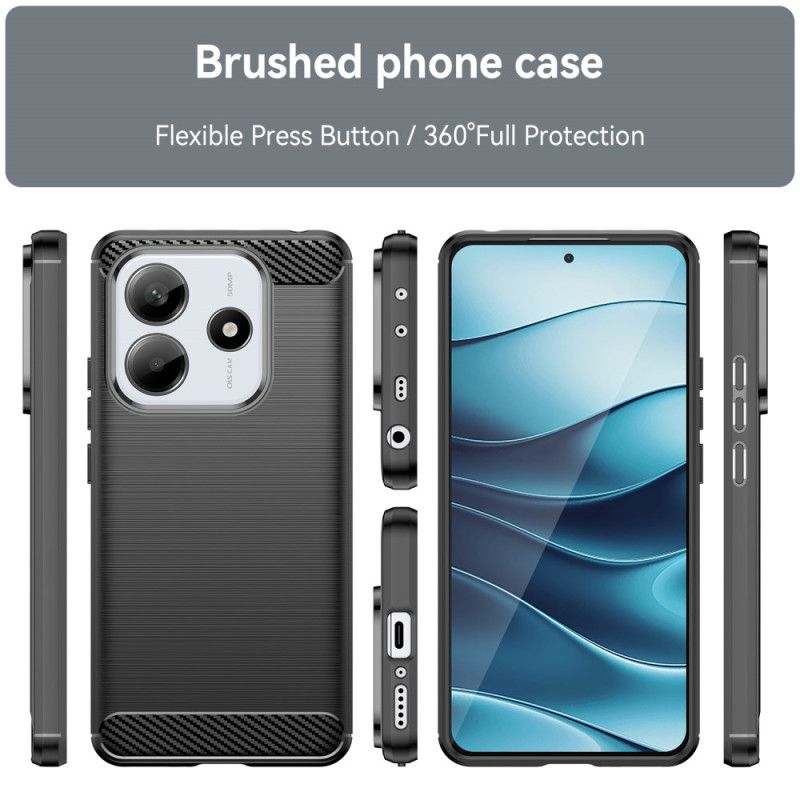 Hülle Xiaomi Redmi Note 14 5g Gebürstete Carbonfaser