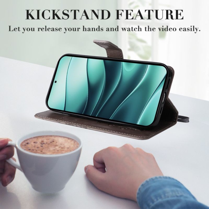 Lederhüllen Für Xiaomi Redmi Note 14 5g Riesige Schmetterlinge Mit Riemen