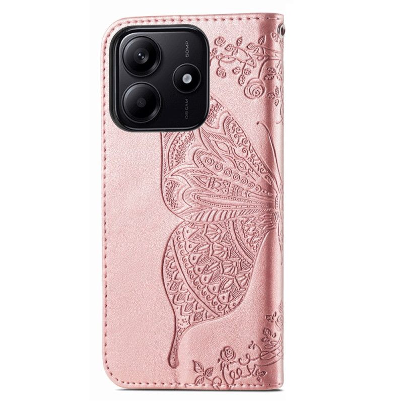 Lederhüllen Xiaomi Redmi Note 14 5g Barocker Schmetterling