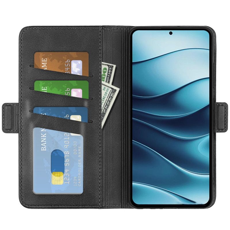Lederhüllen Xiaomi Redmi Note 14 5g Doppelverschluss