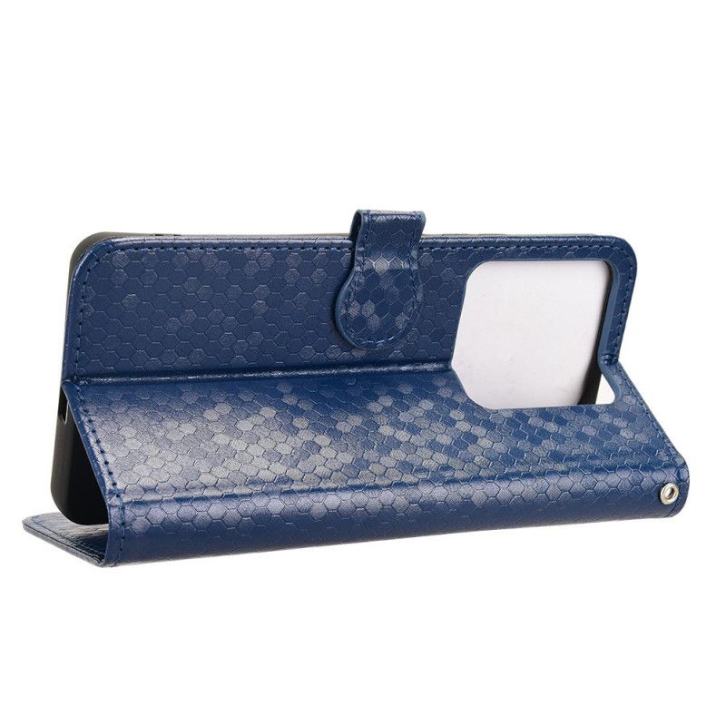 Lederhüllen Xiaomi Redmi Note 14 5g Glänzende Spikes Mit Trageband