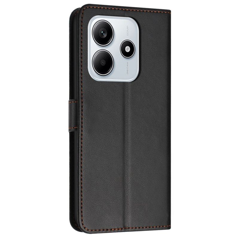 Lederhüllen Xiaomi Redmi Note 14 5g Klassisches Kunstleder Mit Riemen