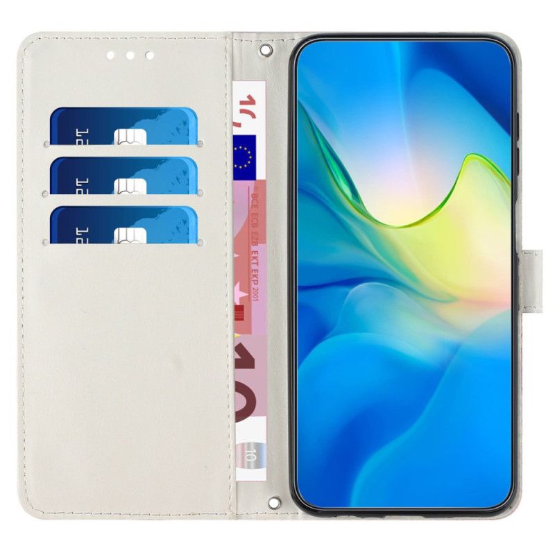 Lederhüllen Xiaomi Redmi Note 14 5g Marmor-optik Mit Trageriemen