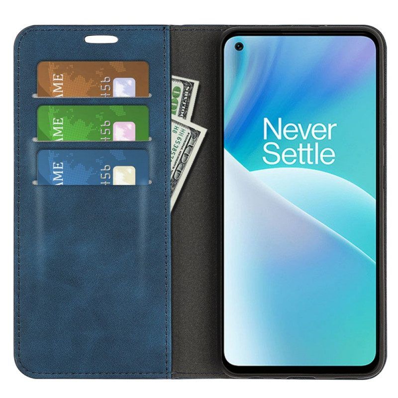 Flip Case Für OnePlus Nord 2T 5G Hautberührung