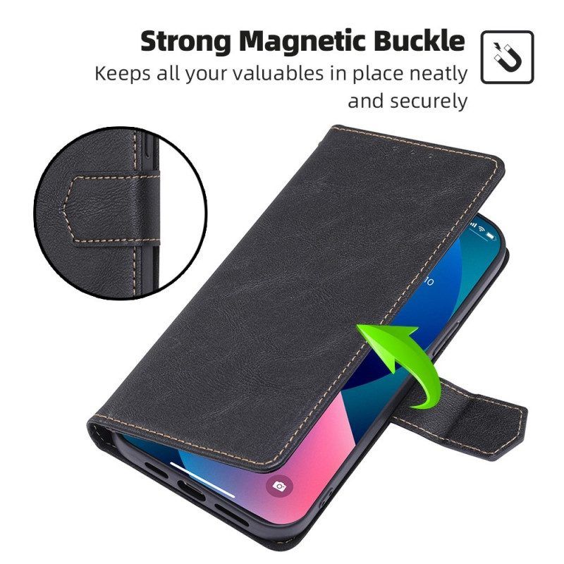 Flip Case Für OnePlus Nord 2T 5G Rfid-ledereffekt