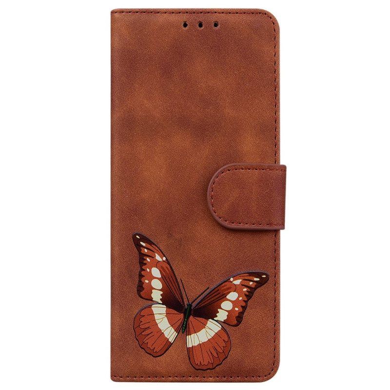Flip Case Für OnePlus Nord 2T 5G Schmetterlingsmuster