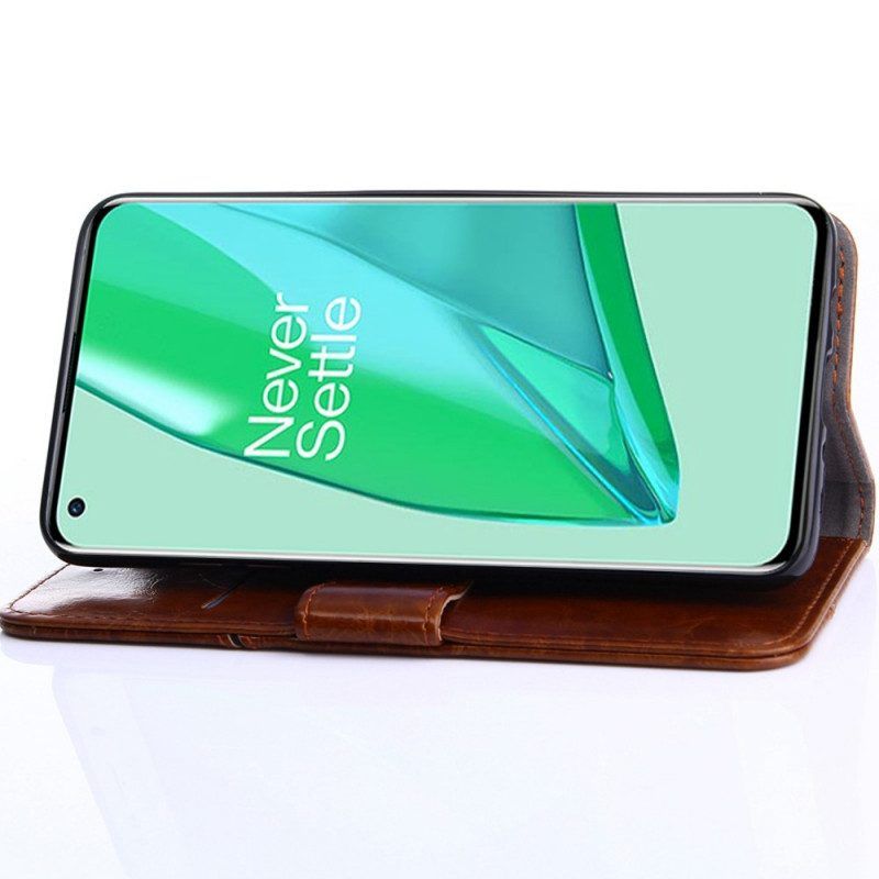Lederhüllen Für OnePlus Nord 2T 5G Freiliegende Nähte