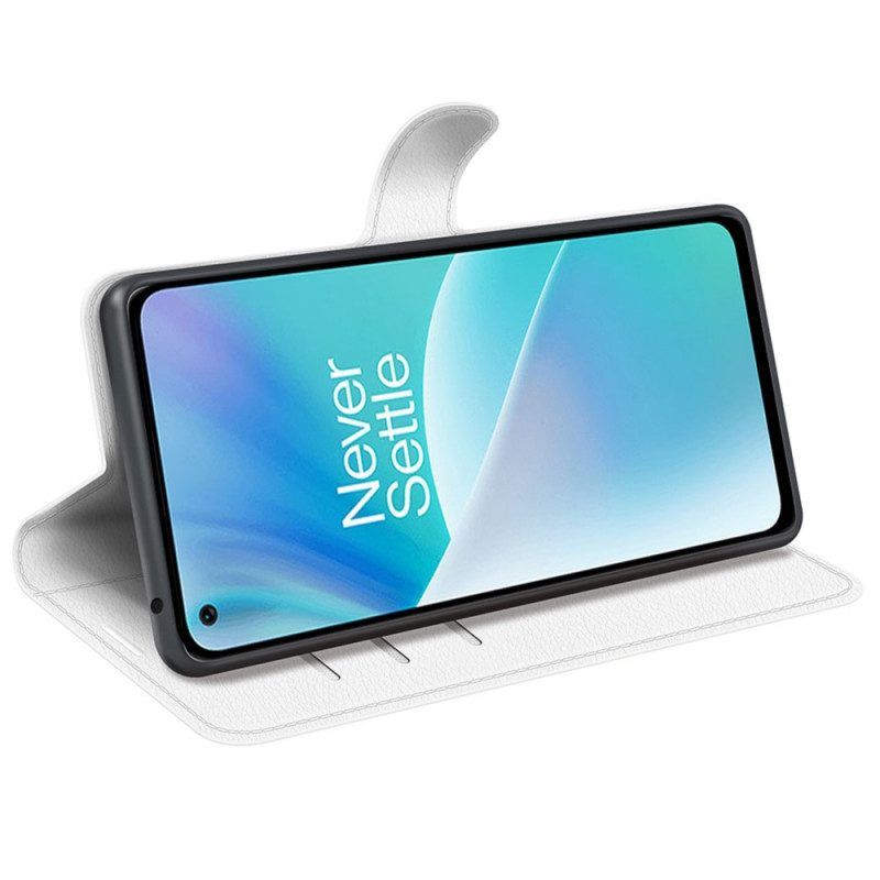 Lederhüllen Für OnePlus Nord 2T 5G Klassisches Lychee-kunstleder