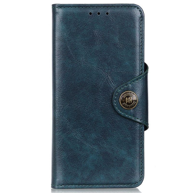 Lederhüllen Für OnePlus Nord 2T 5G Vintage-knopf Aus Kunstleder