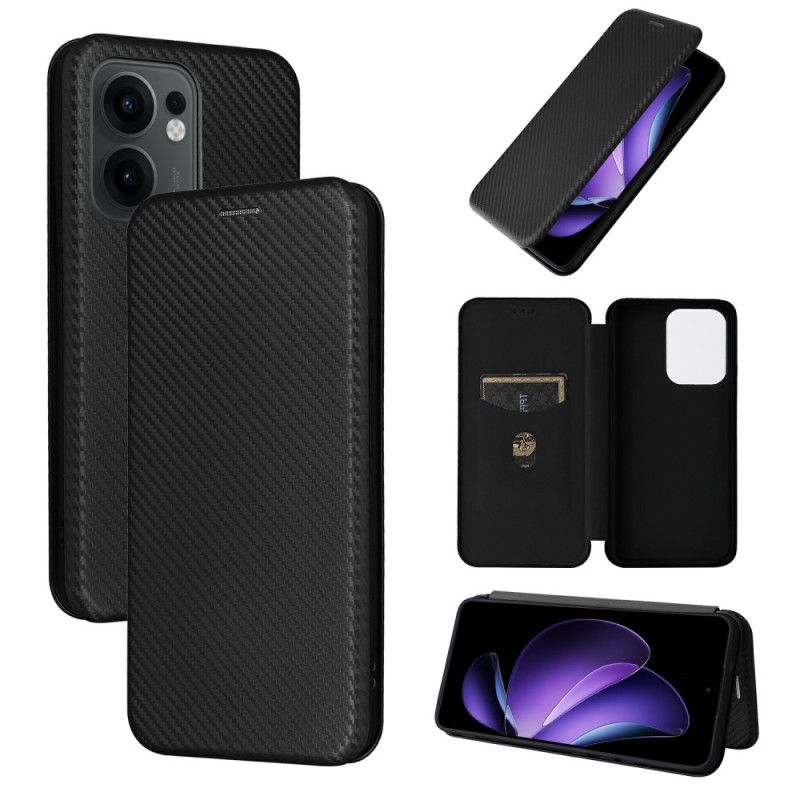 Flip Case Für Oppo Reno 13f 4g / 5g / 13 Fs 5g Carbonfaser