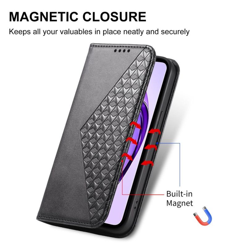 Flip Case Für Oppo Reno 13f 4g / 5g / 13 Fs 5g Rauten Und Riemen