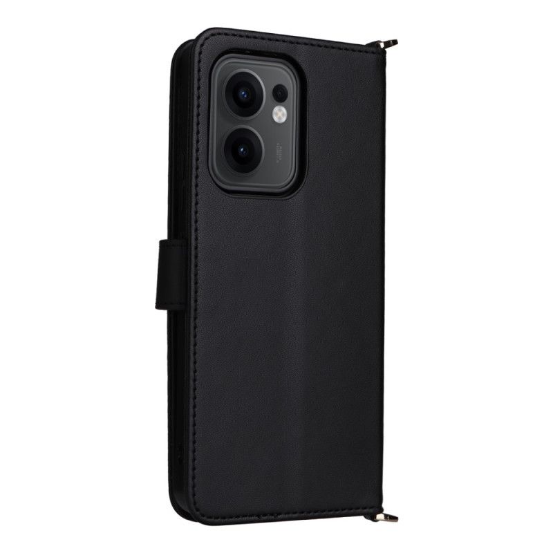 Lederhüllen Oppo Reno 13f 4g / 5g / 13 Fs 5g Premium-retro-schultertasche Mit Lanyard