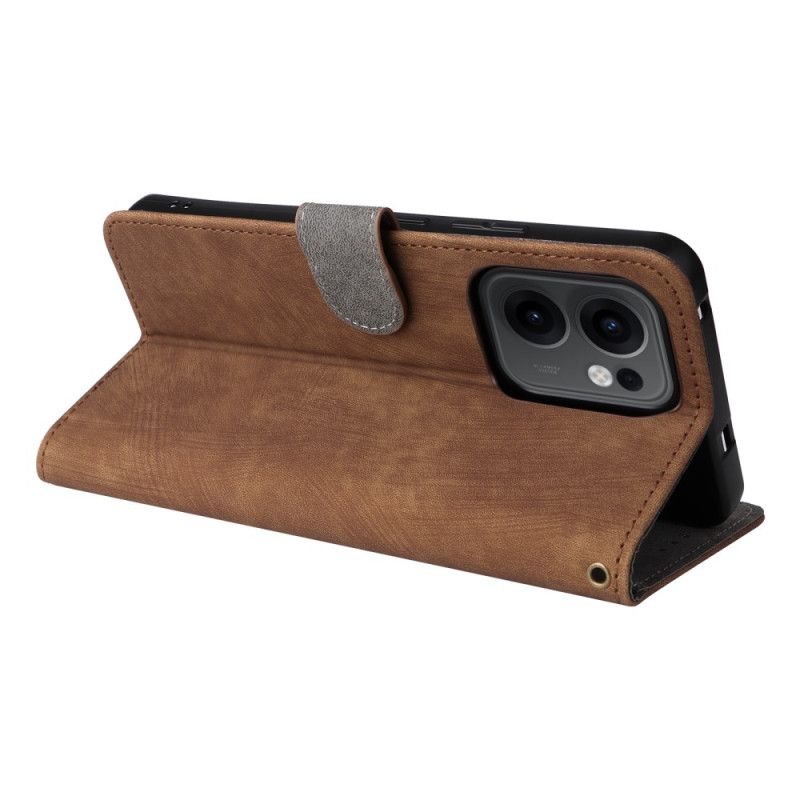 Lederhüllen Oppo Reno 13f 4g / 5g / 13 Fs 5g Rfid-geldbörsen-lanyard