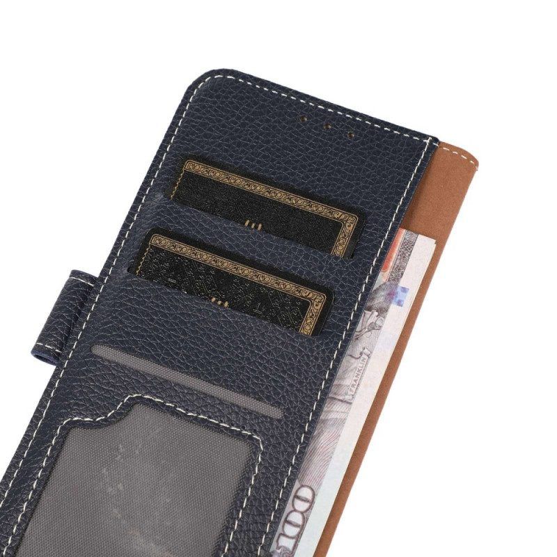 Flip Case Für OnePlus Nord CE 2 Lite 5G Ledereffekt Und Nähte