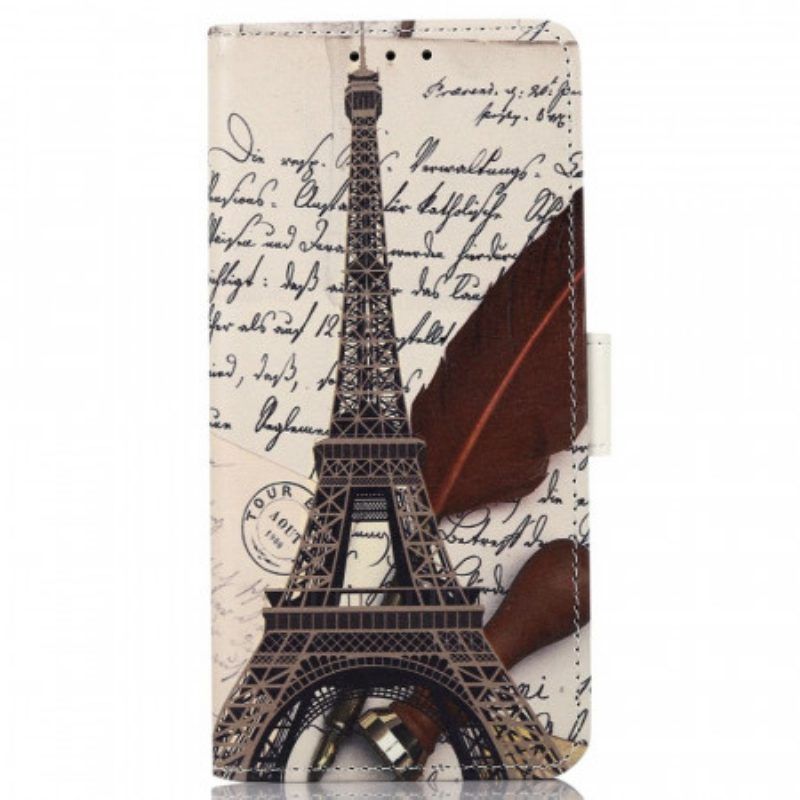 Lederhüllen Für OnePlus Nord CE 2 Lite 5G Der Eiffelturm Des Dichters