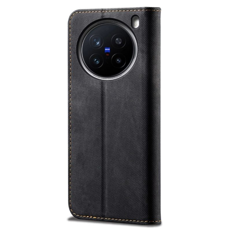 Flip Case Vivo X200 Pro Handyhülle Denim-struktur