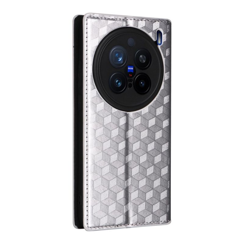 Flip Case Vivo X200 Pro Handyhülle Rautenmuster