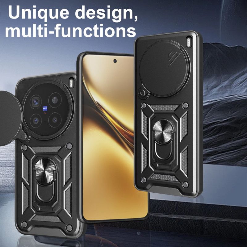 Hülle Für Vivo X200 Pro Schiebebare Kameraabdeckung Und Integrierter Ständer