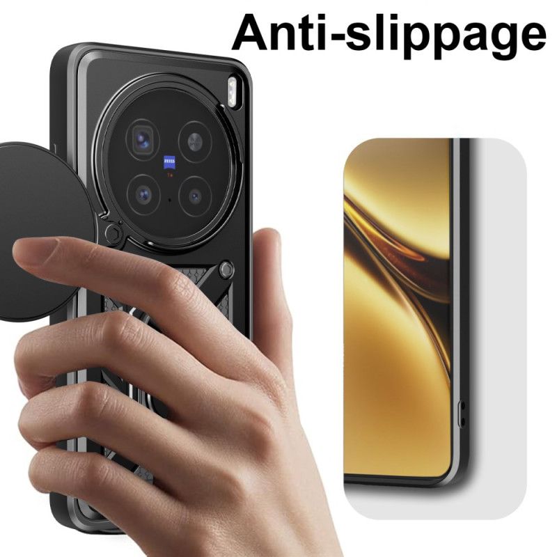 Hülle Für Vivo X200 Pro Schiebebare Kameraabdeckung Und Integrierter Ständer