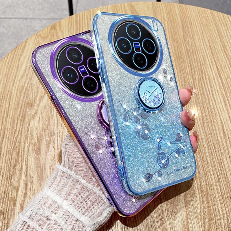 Hülle Vivo X200 Pro Handyhülle Ständer Mit Blumen Und Strasssteinen (kadem)