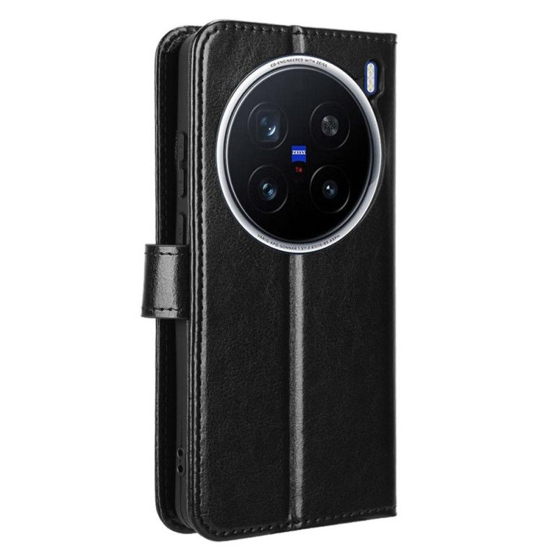 Lederhüllen Für Vivo X200 Pro Glänzendes Kunstleder