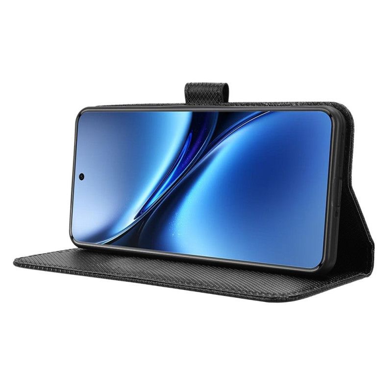 Lederhüllen Vivo X200 Pro Handyhülle Diamantstruktur