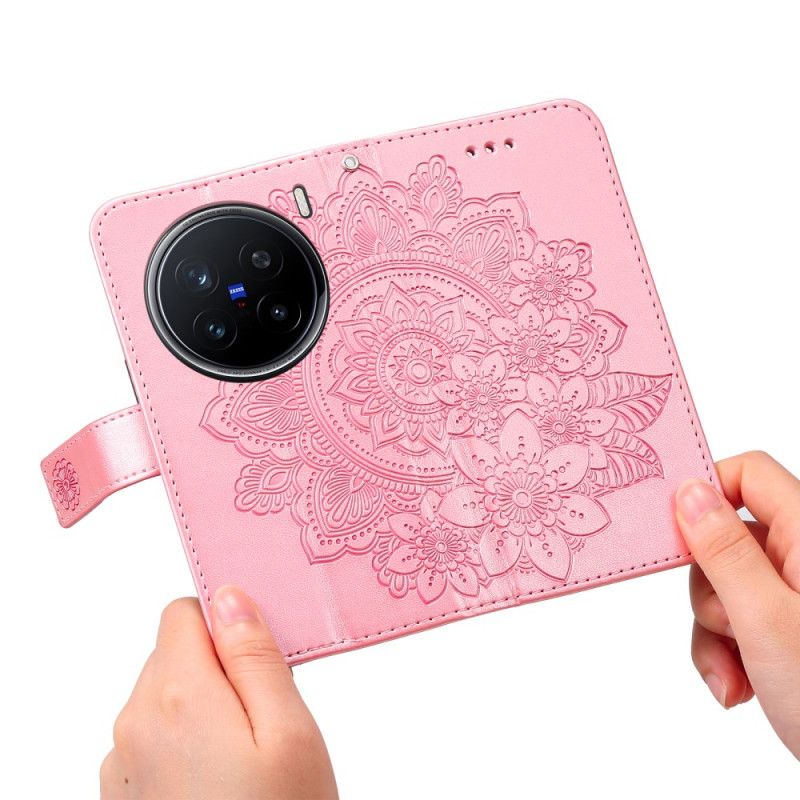 Lederhüllen Vivo X200 Pro Handyhülle Mandala-muster