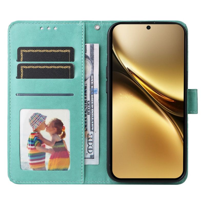 Lederhüllen Vivo X200 Pro Handyhülle Sonnenblumenmuster