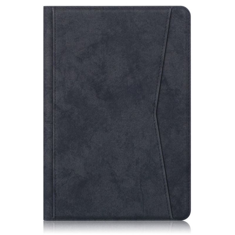 Case Samsung Galaxy Tab S6 Lite Schwarz Mattes Kunstleder