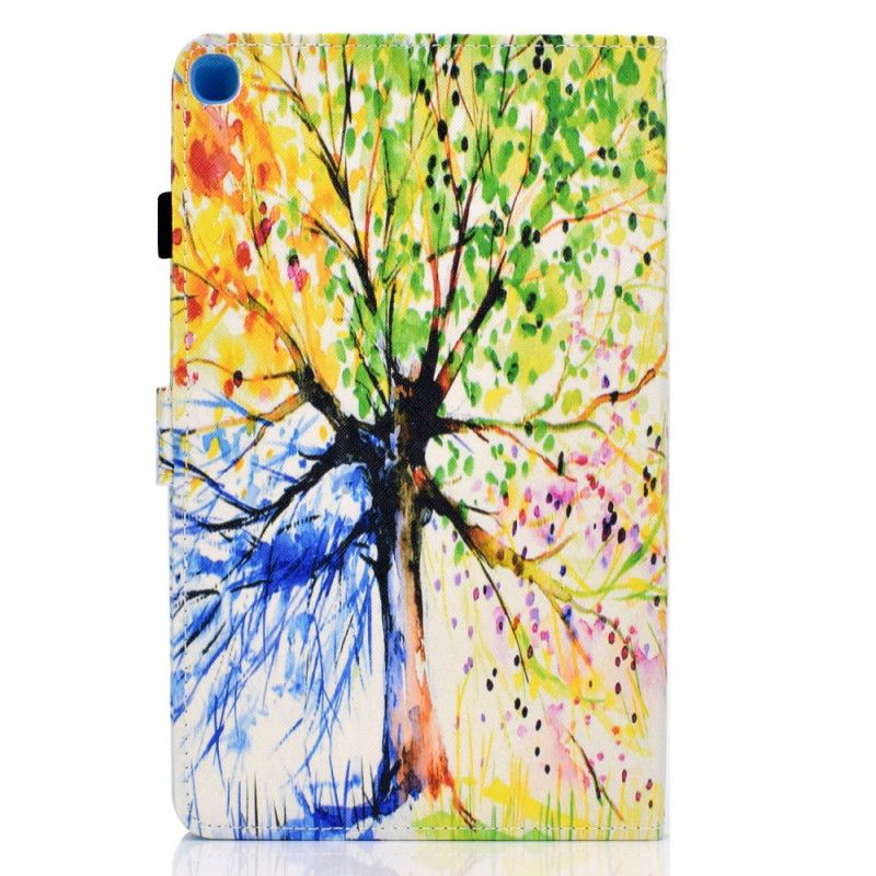 Lederhüllen Samsung Galaxy Tab S6 Lite Handyhülle Aquarellbaum