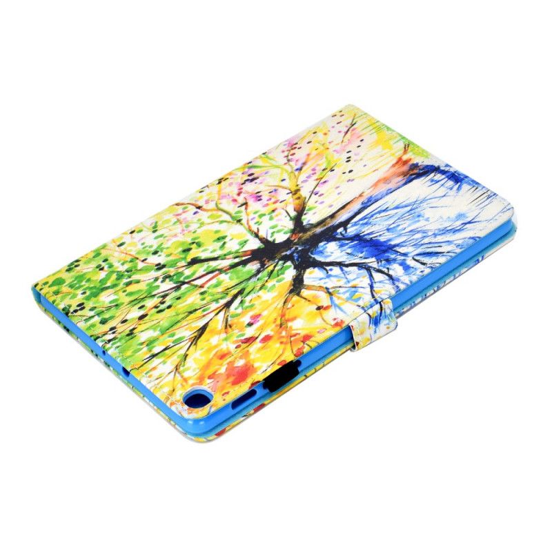 Lederhüllen Samsung Galaxy Tab S6 Lite Handyhülle Aquarellbaum
