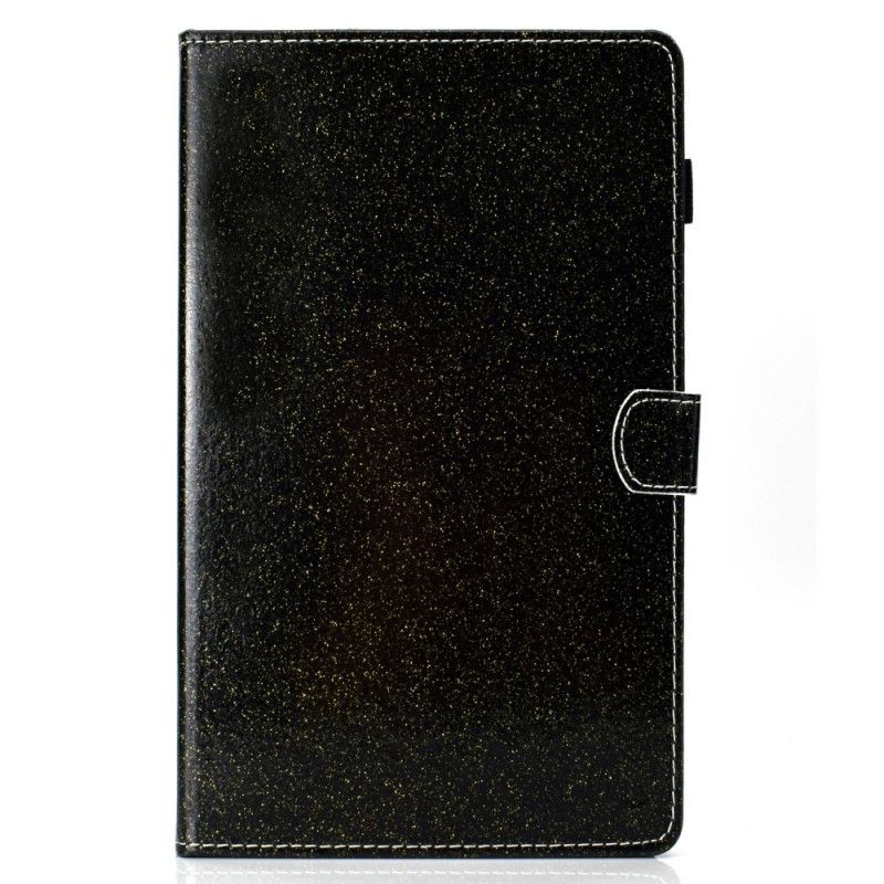 Lederhüllen Samsung Galaxy Tab S6 Lite Schwarz Funkelnder Glitzer