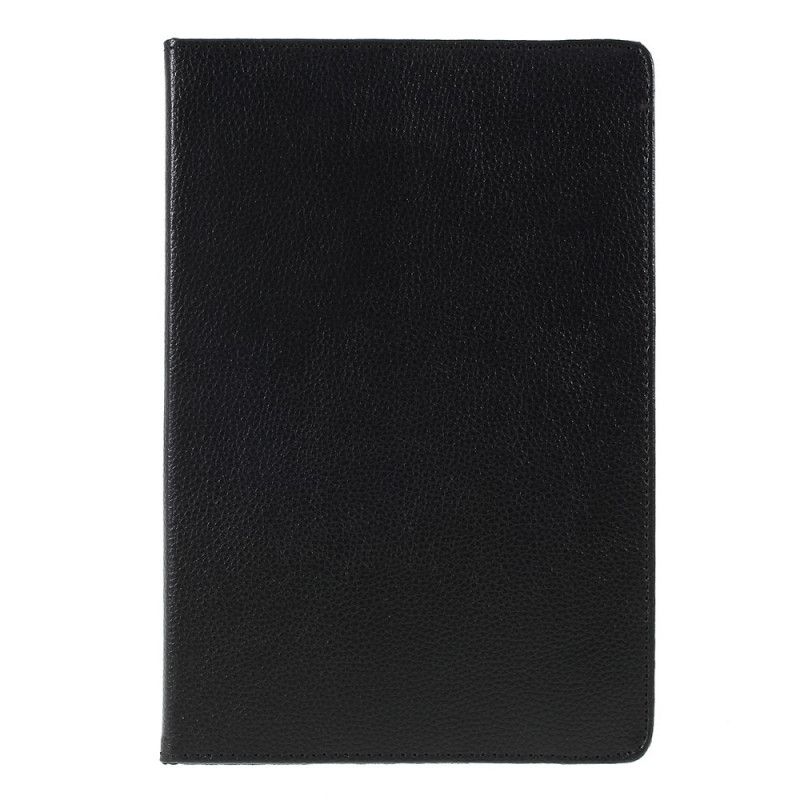 Lederhüllen Samsung Galaxy Tab S6 Lite Schwarz Handyhülle 360 ° Drehbares Litschi-Kunstleder