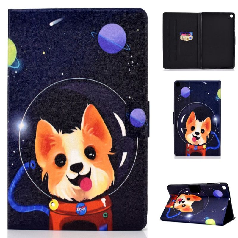 Lederhüllen Samsung Galaxy Tab S6 Lite Weltraumhund