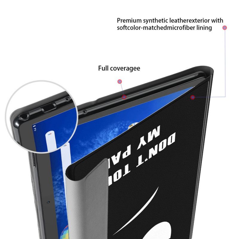 Smart Case Samsung Galaxy Tab S6 Lite Berühren Sie Nicht Meinen Stifthalter