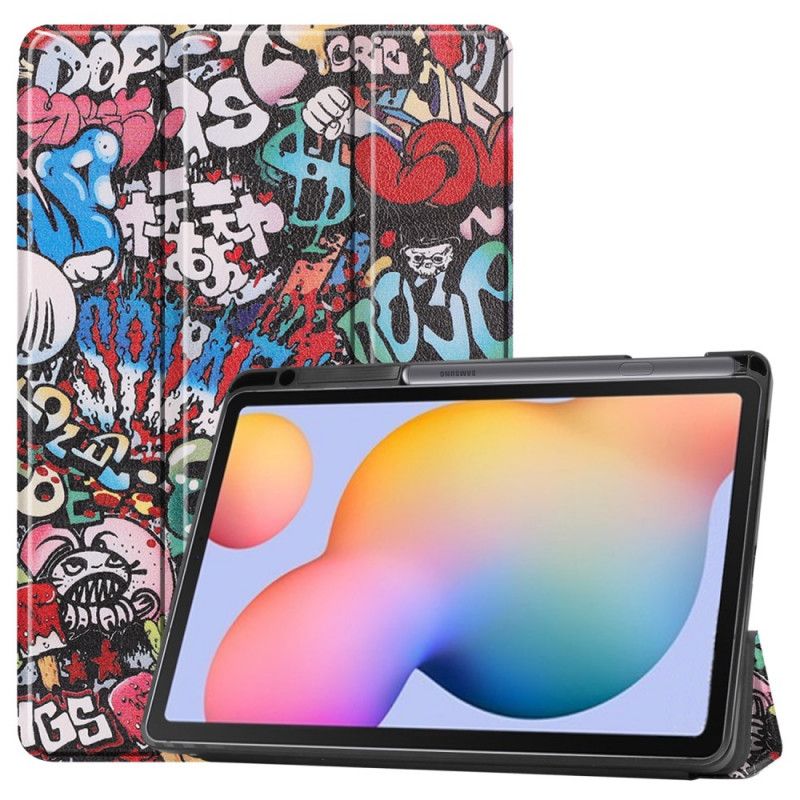 Smart Case Samsung Galaxy Tab S6 Lite Graffiti-Stifthalter