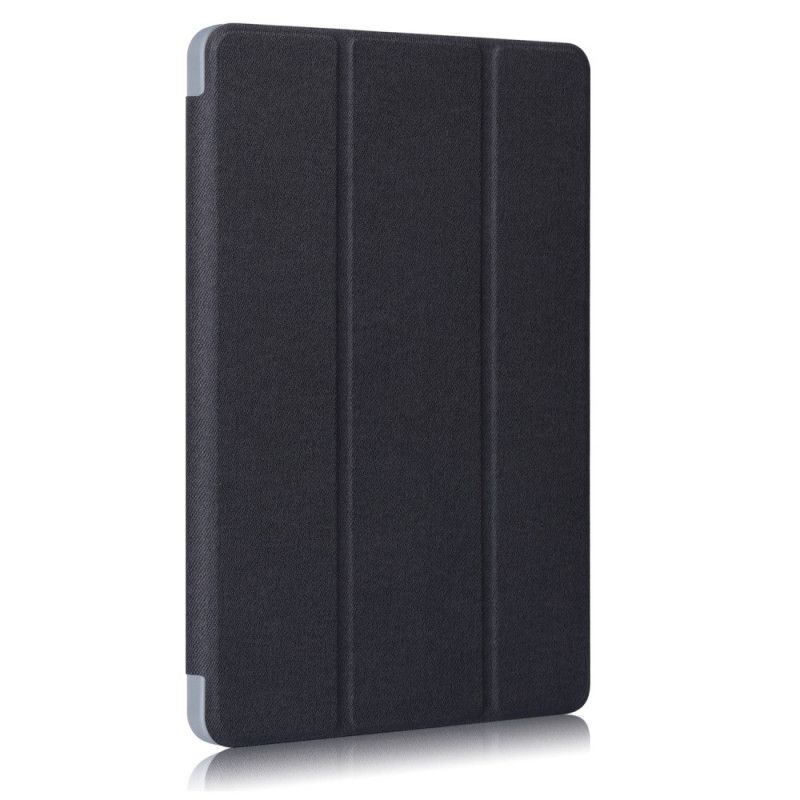 Smart Case Samsung Galaxy Tab S6 Lite Schwarz Kunstleder Stoff Textur