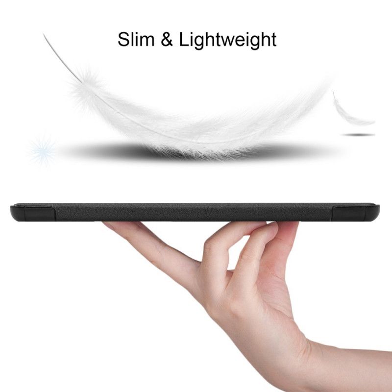 Smart Case Samsung Galaxy Tab S6 Lite Schwarz Matte Kunstleder