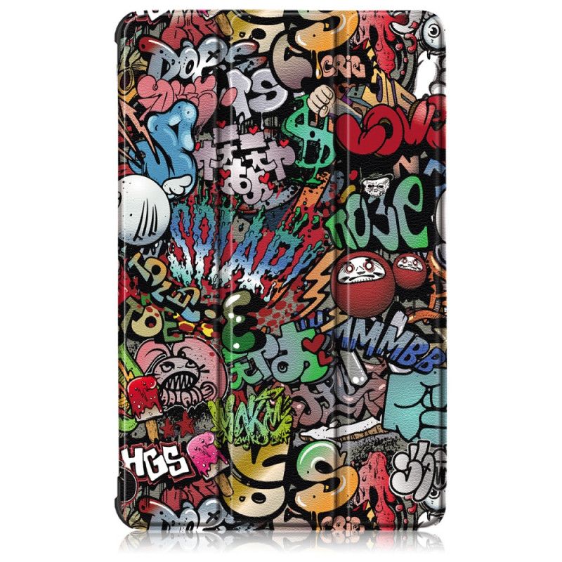 Smart Case Samsung Galaxy Tab S6 Lite Verstärktes Graffiti